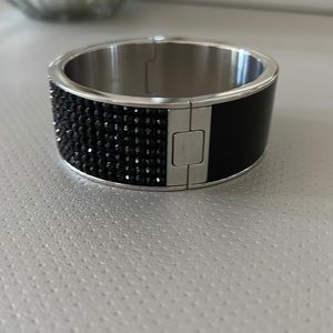 Swarovski black cuff bracelet